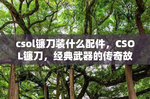 csol镰刀装什么配件,CSOL镰刀,经典武器的传奇故事 csol镰刀装什么配件,CSOL镰刀,经典武器的传奇故事