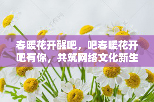 春暖花开醒吧,吧春暖花开吧有你,共筑网络文化新生态 春暖花开醒吧,吧春暖花开吧有你,共筑网络文化新生态