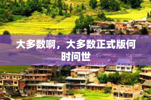 大多数啊，大多数正式版何时问世