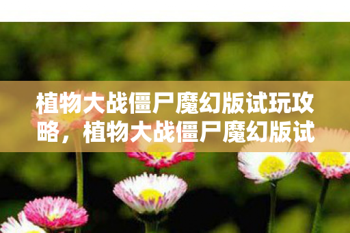 植物大战僵尸魔幻版试玩攻略，植物大战僵尸魔幻版试玩，探索全新策略塔防之旅