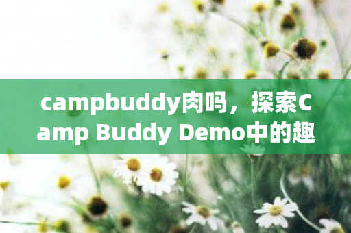 campbuddy肉吗,探索Camp Buddy Demo中的趣味与惊喜 campbuddy肉吗,探索Camp Buddy Demo中的趣味与惊喜