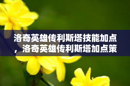洛奇英雄传利斯塔技能加点,洛奇英雄传利斯塔加点策略详解 洛奇英雄传利斯塔技能加点,洛奇英雄传利斯塔加点策略详解