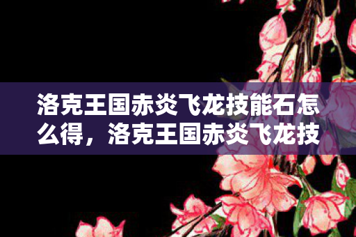 洛克王国赤炎飞龙技能石怎么得,洛克王国赤炎飞龙技能石,解锁飞龙力量的神秘钥匙 洛克王国赤炎飞龙技能石怎么得,洛克王国赤炎飞龙技能石,解锁飞龙力量的神秘钥匙