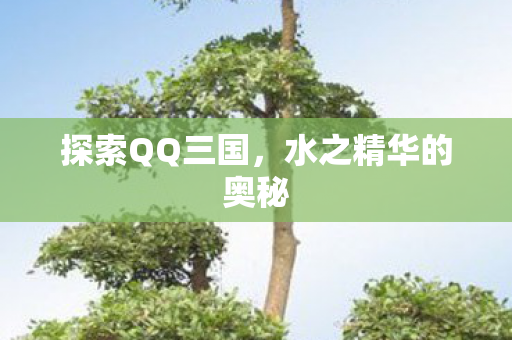 探索QQ三国,水之精华的奥秘 探索QQ三国,水之精华的奥秘