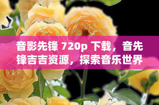 音影先锋 720p 下载,音先锋吉吉资源,探索音乐世界的无限可能 音影先锋 720p 下载,音先锋吉吉资源,探索音乐世界的无限可能