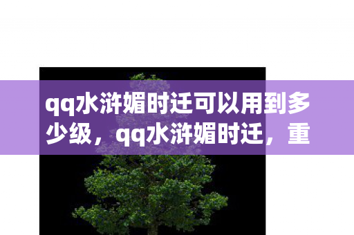 qq水浒媚时迁可以用到多少级,qq水浒媚时迁,重温经典,探索未知 qq水浒媚时迁可以用到多少级,qq水浒媚时迁,重温经典,探索未知