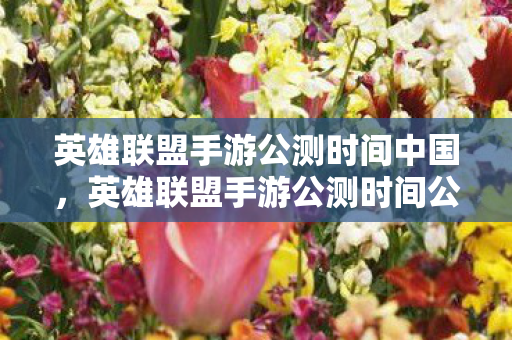 英雄联盟手游公测时间中国，英雄联盟手游公测时间公布，玩家期待已久，全新体验即将开启