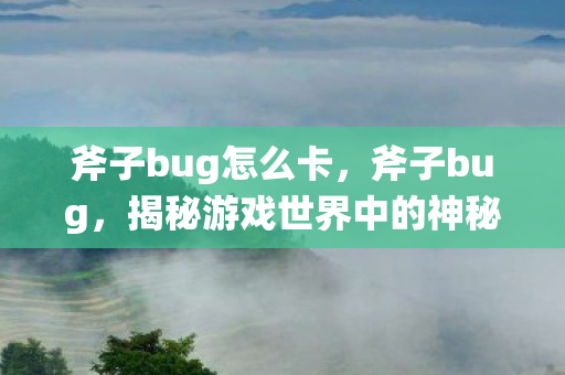 斧子bug怎么卡,斧子bug,揭秘游戏世界中的神秘漏洞 斧子bug怎么卡,斧子bug,揭秘游戏世界中的神秘漏洞