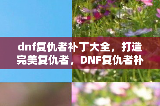 dnf复仇者补丁大全,打造完美复仇者,DNF复仇者补丁全解析 dnf复仇者补丁大全,打造完美复仇者,DNF复仇者补丁全解析
