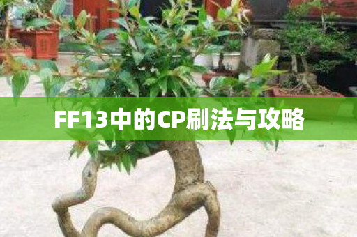 FF13中的CP刷法与攻略 FF13中的CP刷法与攻略