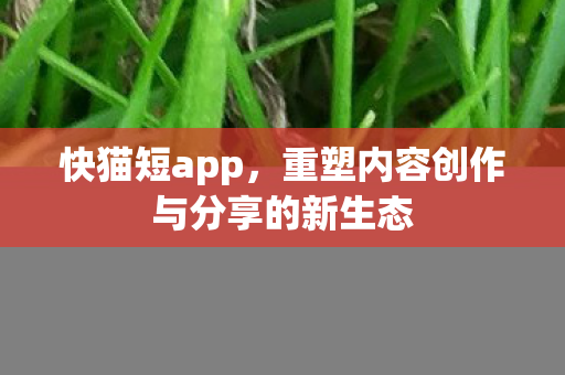 快猫短app,重塑内容创作与分享的新生态 快猫短app,重塑内容创作与分享的新生态