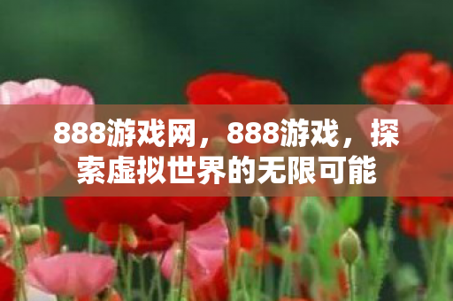 888游戏网,888游戏,探索虚拟世界的无限可能 888游戏网,888游戏,探索虚拟世界的无限可能