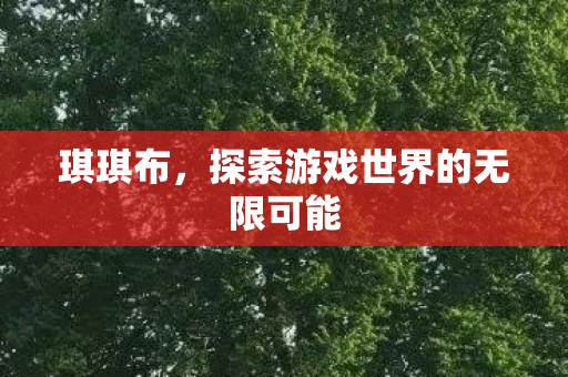 琪琪布，探索游戏世界的无限可能