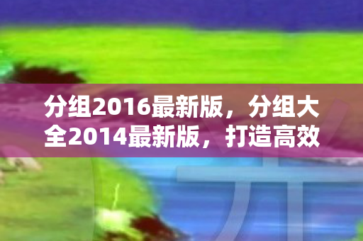 分组2016最新版，分组大全2014最新版，打造高效社交圈，提升团队协作效率