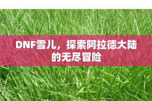 DNF雪儿,探索阿拉德大陆的无尽冒险 DNF雪儿,探索阿拉德大陆的无尽冒险