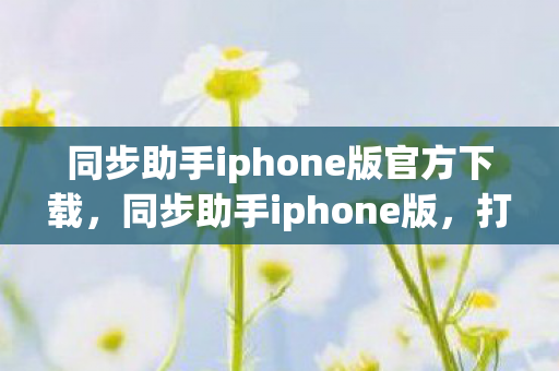 同步助手iphone版官方下载，同步助手iphone版，打造高效便捷的iOS设备管理新体验