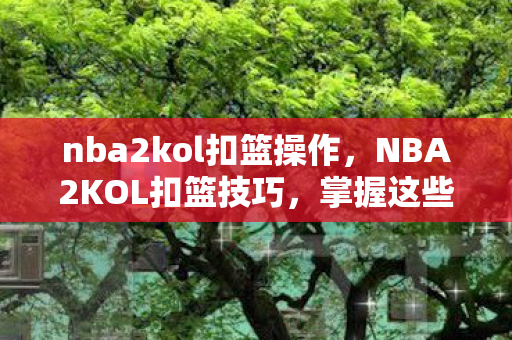 nba2kol扣篮操作，NBA2KOL扣篮技巧，掌握这些技巧，让你的扣篮更加华丽