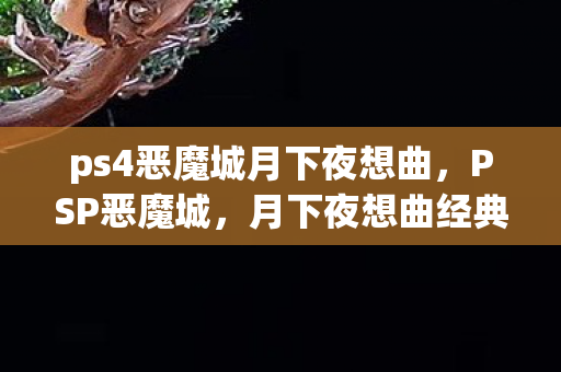 ps4恶魔城月下夜想曲，PSP恶魔城，月下夜想曲经典重燃，掌中恶魔城再续传奇