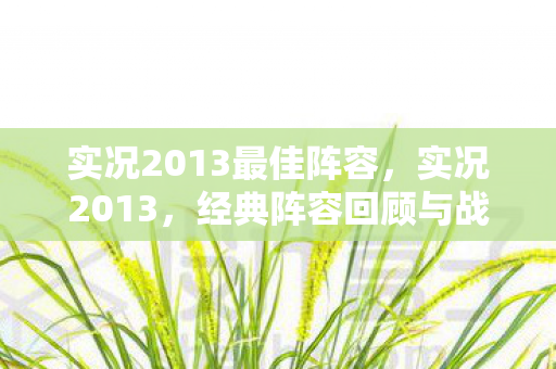 实况2013最佳阵容,实况2013,经典阵容回顾与战术解析 实况2013最佳阵容,实况2013,经典阵容回顾与战术解析