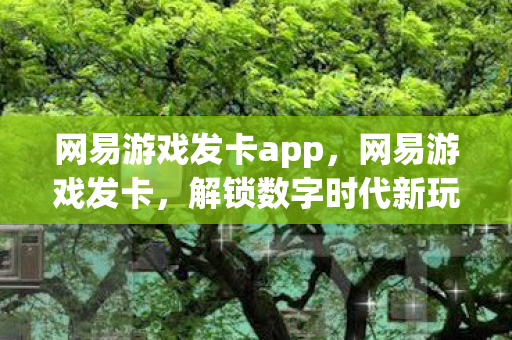 网易游戏发卡app,网易游戏发卡,解锁数字时代新玩法 网易游戏发卡app,网易游戏发卡,解锁数字时代新玩法