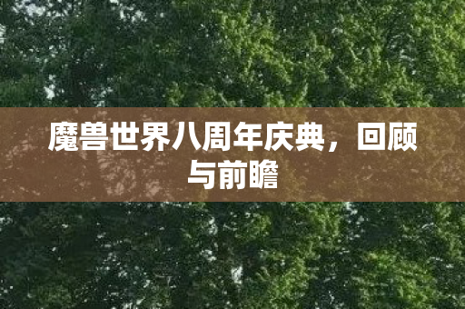 魔兽世界八周年庆典,回顾与前瞻 魔兽世界八周年庆典,回顾与前瞻
