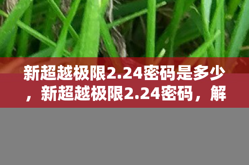 新超越极限2.24密码是多少，新超越极限2.24密码，解锁未知世界的神秘钥匙