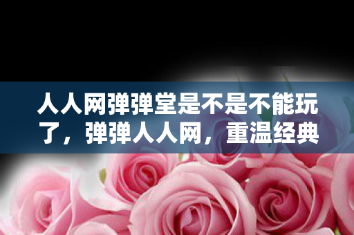 人人网弹弹堂是不是不能玩了,弹弹人人网,重温经典,再续前缘 人人网弹弹堂是不是不能玩了,弹弹人人网,重温经典,再续前缘