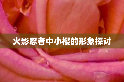 火影忍者中小樱的形象探讨 火影忍者中小樱的形象探讨