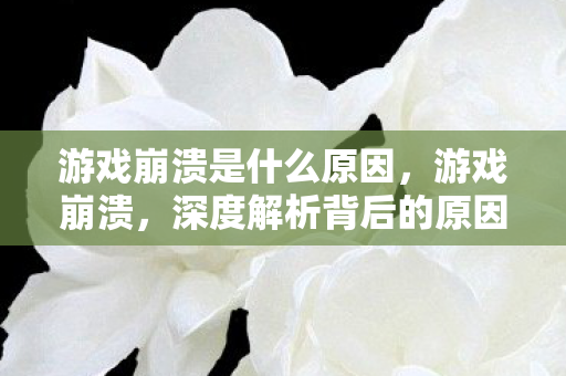 游戏崩溃是什么原因,游戏崩溃,深度解析背后的原因与应对策略 游戏崩溃是什么原因,游戏崩溃,深度解析背后的原因与应对策略