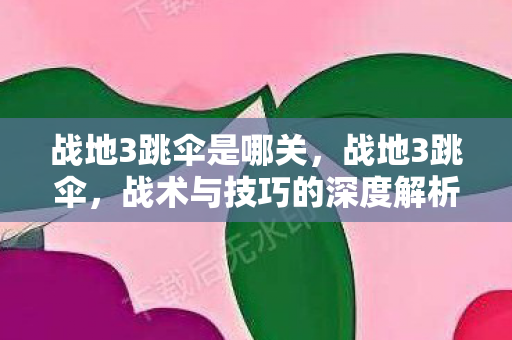 战地3跳伞是哪关，战地3跳伞，战术与技巧的深度解析