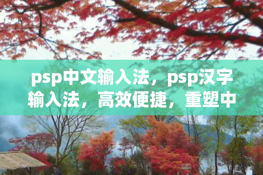 psp中文输入法，psp汉字输入法，高效便捷，重塑中文输入新体验