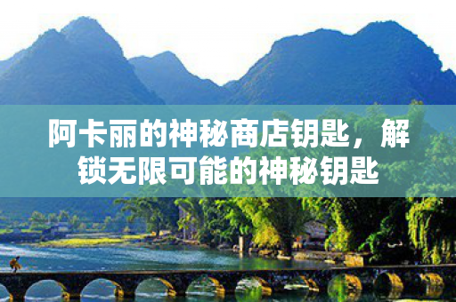 阿卡丽的神秘商店钥匙,解锁无限可能的神秘钥匙 阿卡丽的神秘商店钥匙,解锁无限可能的神秘钥匙