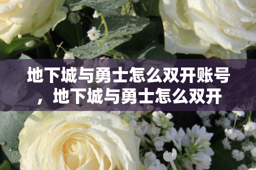 地下城与勇士怎么双开账号,地下城与勇士怎么双开 地下城与勇士怎么双开账号,地下城与勇士怎么双开