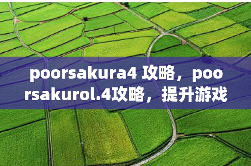 poorsakura4 攻略,poorsakurol.4攻略,提升游戏效率与战斗技巧的全方位指南 poorsakura4 攻略,poorsakurol.4攻略,提升游戏效率与战斗技巧的全方位指南
