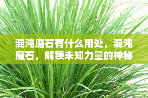 混沌魔石有什么用处,混沌魔石,解锁未知力量的神秘钥匙 混沌魔石有什么用处,混沌魔石,解锁未知力量的神秘钥匙