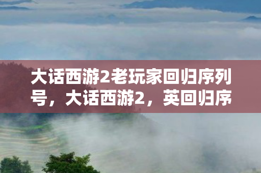 大话西游2老玩家回归序列号,大话西游2,英回归序列号,重温经典,再续前缘 大话西游2老玩家回归序列号,大话西游2,英回归序列号,重温经典,再续前缘