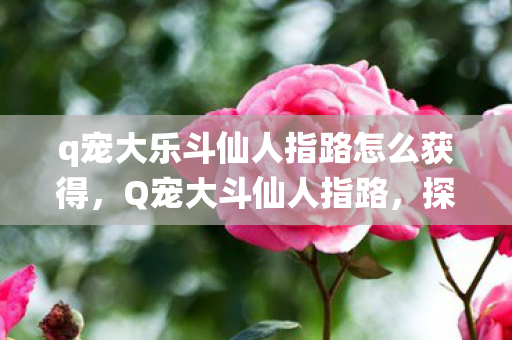 q宠大乐斗仙人指路怎么获得,Q宠大斗仙人指路,探索虚拟世界的无限可能 q宠大乐斗仙人指路怎么获得,Q宠大斗仙人指路,探索虚拟世界的无限可能