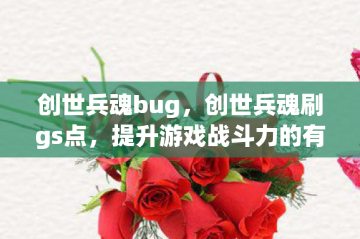 创世兵魂bug,创世兵魂刷gs点,提升游戏战斗力的有效策略 创世兵魂bug,创世兵魂刷gs点,提升游戏战斗力的有效策略