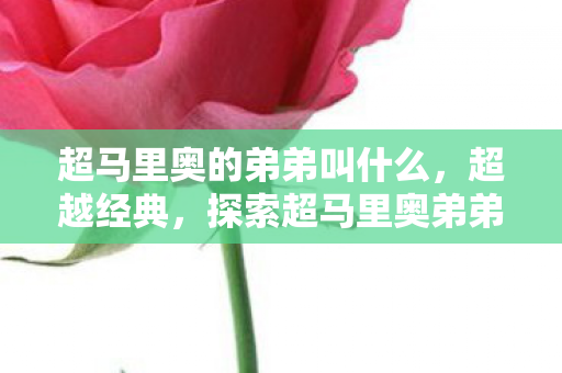 超马里奥的弟弟叫什么,超越经典,探索超马里奥弟弟的奇妙世界 超马里奥的弟弟叫什么,超越经典,探索超马里奥弟弟的奇妙世界