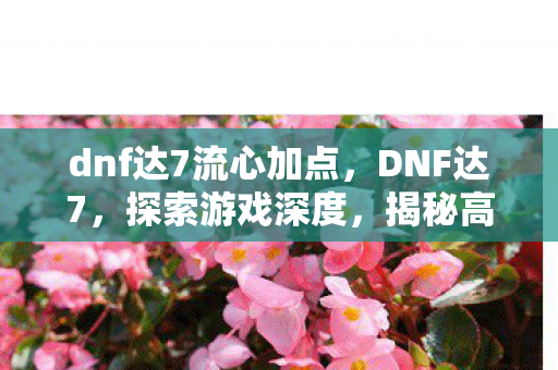 dnf达7流心加点,DNF达7,探索游戏深度,揭秘高端玩家之路 dnf达7流心加点,DNF达7,探索游戏深度,揭秘高端玩家之路