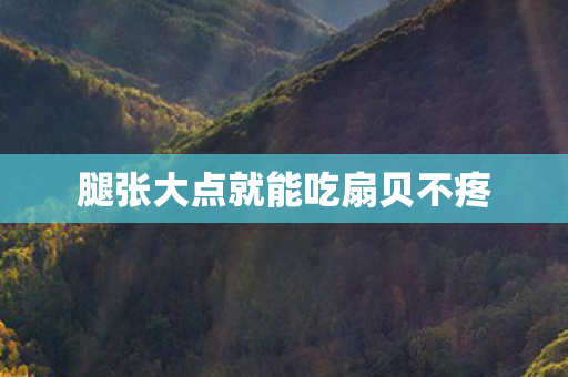 腿张大点就能吃扇贝不疼