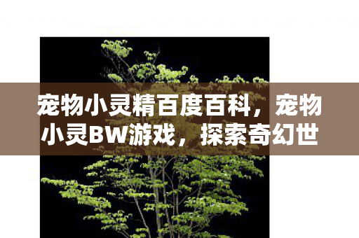 宠物小灵精百度百科,宠物小灵BW游戏,探索奇幻世界的奇妙之旅 宠物小灵精百度百科,宠物小灵BW游戏,探索奇幻世界的奇妙之旅