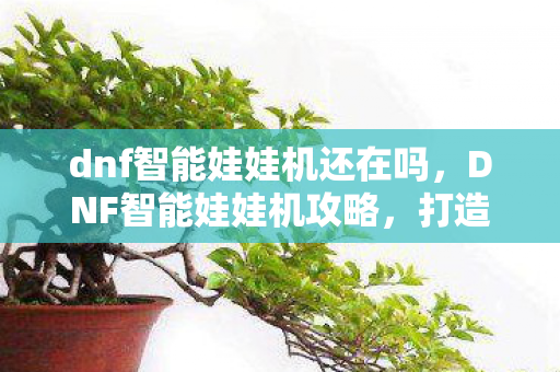 dnf智能娃娃机还在吗,DNF智能娃娃机攻略,打造高效抓娃娃技巧 dnf智能娃娃机还在吗,DNF智能娃娃机攻略,打造高效抓娃娃技巧