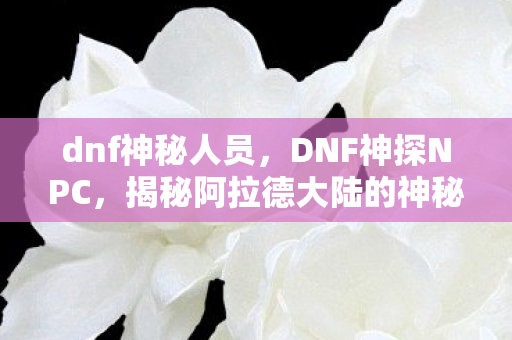 dnf神秘人员,DNF神探NPC,揭秘阿拉德大陆的神秘侦探 dnf神秘人员,DNF神探NPC,揭秘阿拉德大陆的神秘侦探