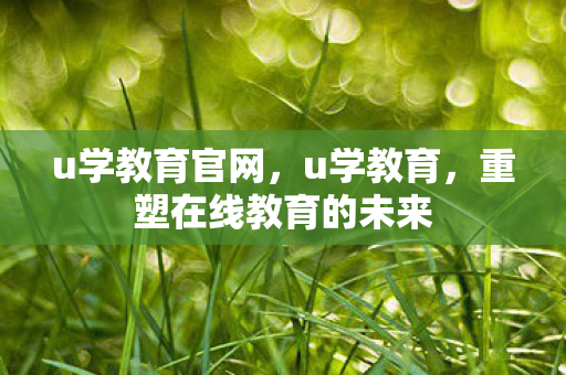 u学教育官网,u学教育,重塑在线教育的未来 u学教育官网,u学教育,重塑在线教育的未来