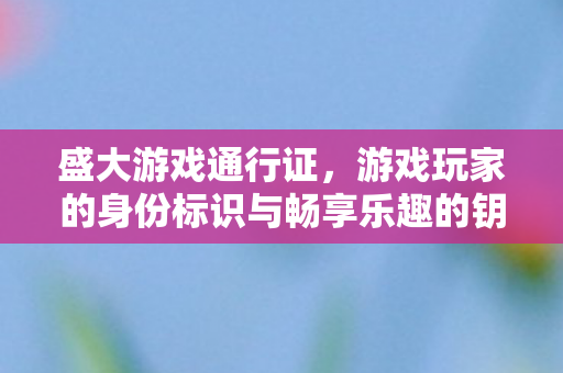 盛大游戏通行证,游戏玩家的身份标识与畅享乐趣的钥匙 盛大游戏通行证,游戏玩家的身份标识与畅享乐趣的钥匙