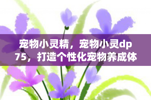 宠物小灵精,宠物小灵dp75,打造个性化宠物养成体验 宠物小灵精,宠物小灵dp75,打造个性化宠物养成体验