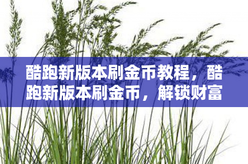 酷跑新版本刷金币教程,酷跑新版本刷金币,解锁财富新途径 酷跑新版本刷金币教程,酷跑新版本刷金币,解锁财富新途径