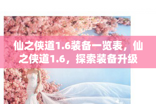 仙之侠道1.6装备一览表,仙之侠道1.6,探索装备升级与角色成长的奥秘 仙之侠道1.6装备一览表,仙之侠道1.6,探索装备升级与角色成长的奥秘
