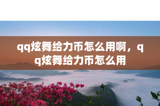 qq炫舞给力币怎么用啊,qq炫舞给力币怎么用 qq炫舞给力币怎么用啊,qq炫舞给力币怎么用
